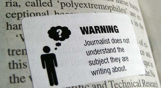 journalist does not understand warning