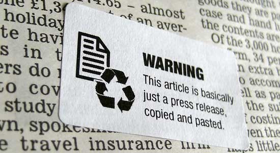 press release warning