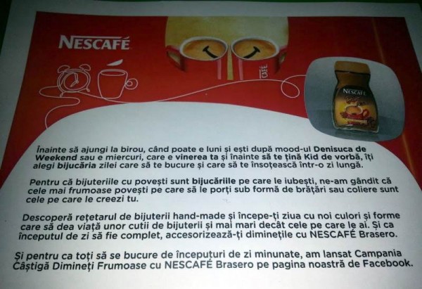 Cadou de la Nescafe Brasero